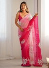 A90 Georgette Silk Embroidery Work Saree Wholesale Suppliers In India